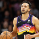 The Suns’ Landry Shamet handles the ball during the second half of Game Five of the Western Conference Second Round NBA Playoffs at Footprint Center on May 10, 2022 in Phoenix, Arizona.
